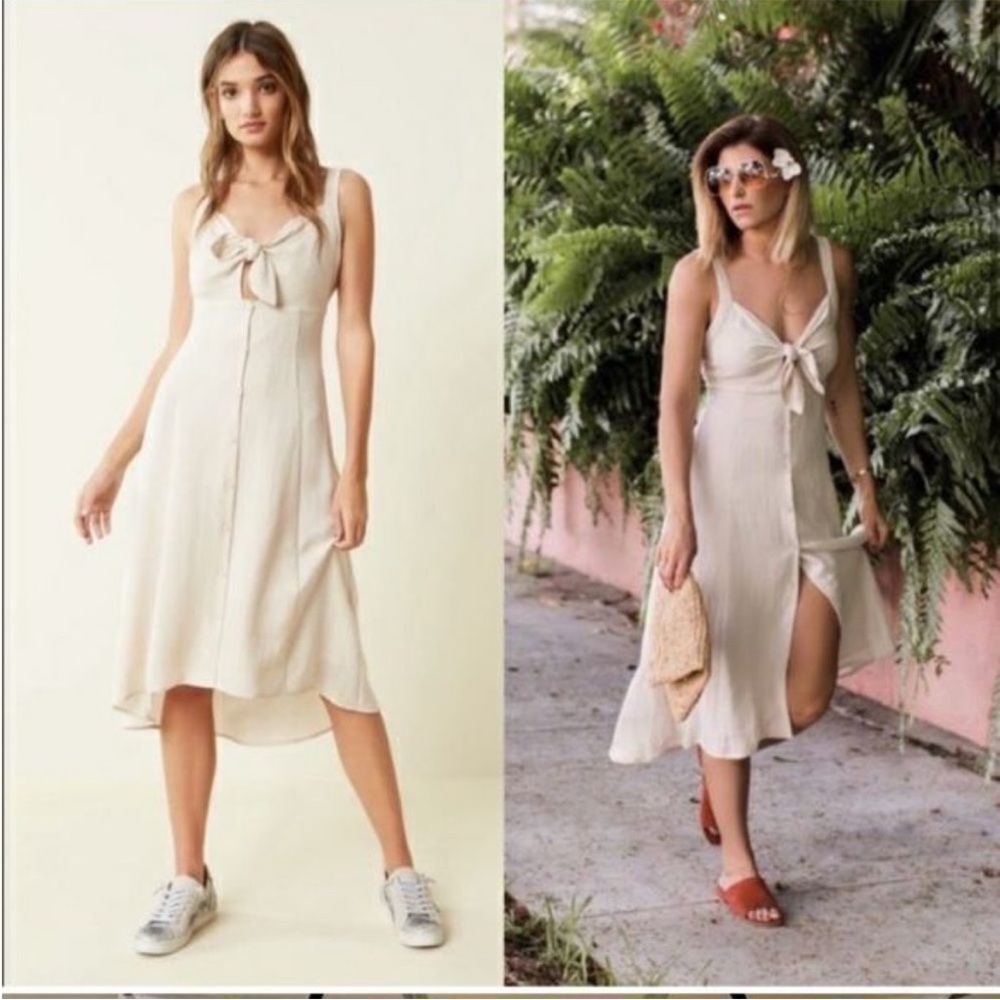 Astr the label tie front dress